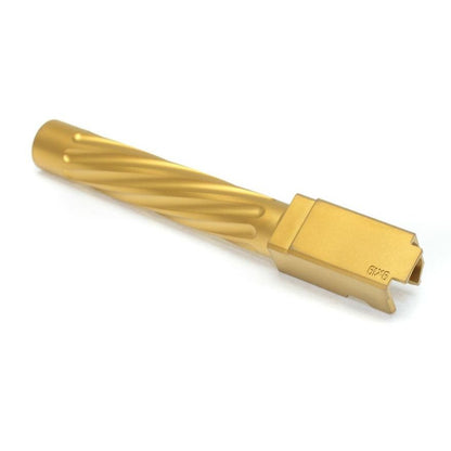 Guns Modify Stainless Fluted Barrel ( S3F ) for Tokyo Marui G17/18C GBB G-series - Gold Nitride