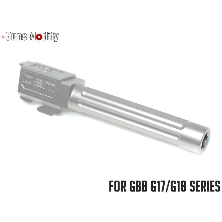 Guns Modify Stainless Fluted Barrel ( DEM ) for Tokyo Marui G17/18C GBB G-series - Silver