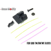 Guns Modify Steel CNC Fiber Optic Sight Set for TM / GM / WE G Series GBB