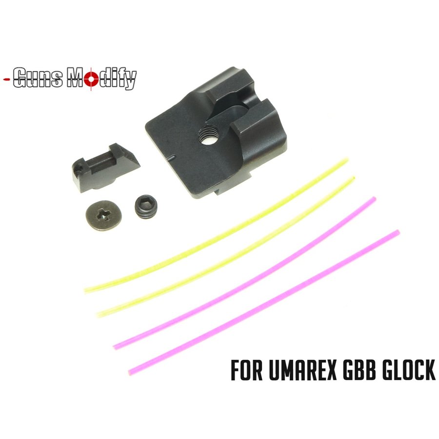 Guns Modify Steel CNC Fiber Optic Sight Set for Umarex Glock Series