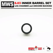 Angry Gun MWS 6.03 Carbon Steel Inner Barrel Set ( With Chamber Set & Bucking ) ( 250mm 60Degree )