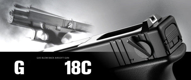Tokyo Marui G18C GBB Pistol (Black)