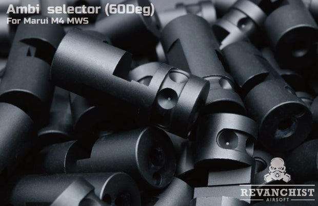 Revanchist Ambi Selector ( 60 Deg ) Type B For Marui M4 MWS GBBR ( Black / Tan / Grey )