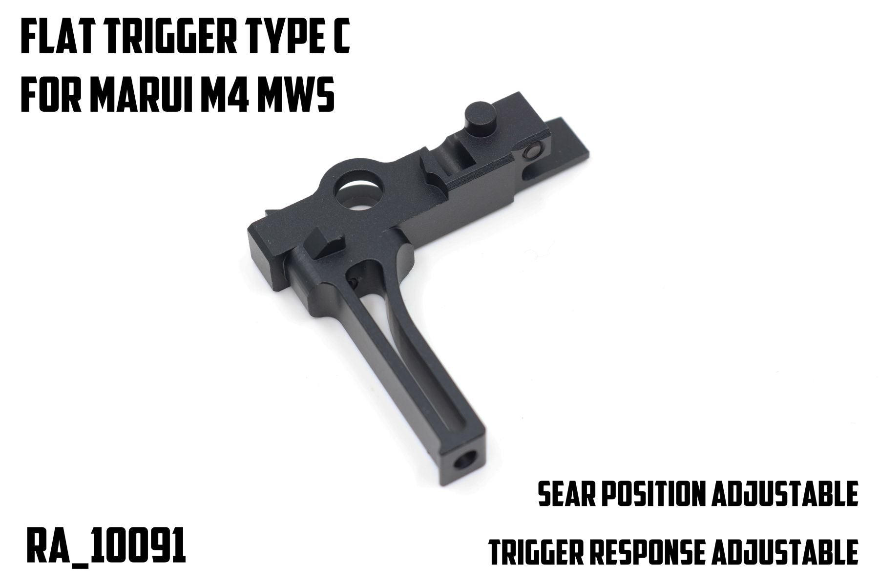 Revanchist Flat Trigger Type C For Marui TM M4 MWS GBBR – Boomarms